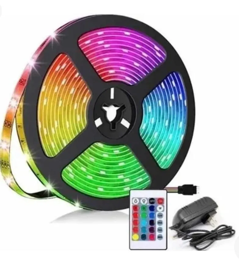 Cinta Luz Led Control Remoto RGB 10 Metros 2 Rollos